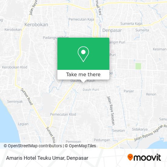 Amaris Hotel Teuku Umar map