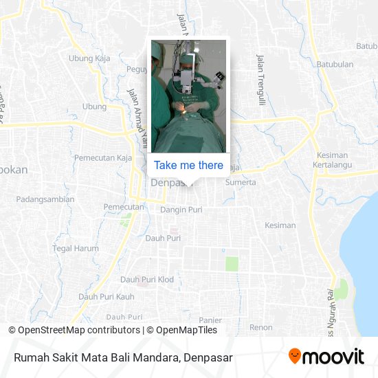 Rumah Sakit Mata Bali Mandara map