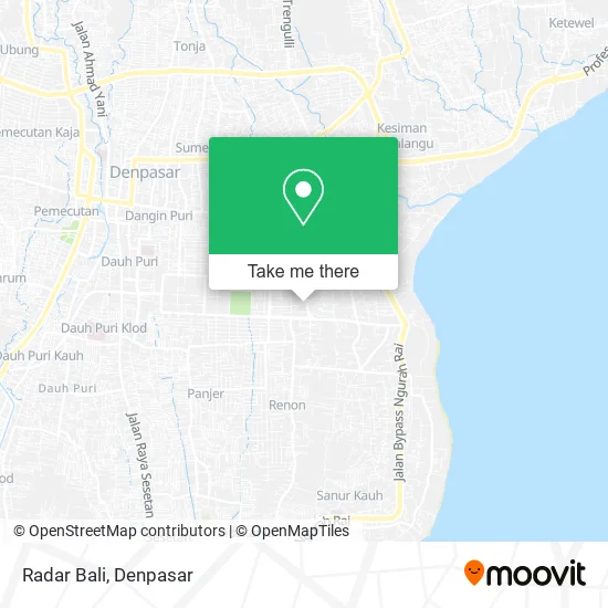 Radar Bali map
