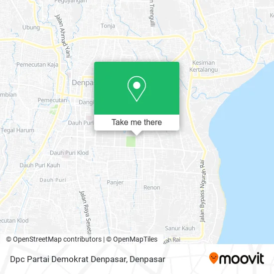 Dpc Partai Demokrat Denpasar map