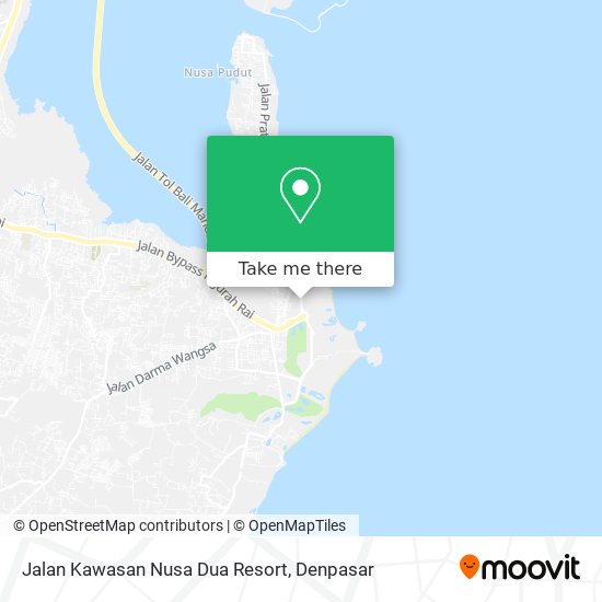 Jalan Kawasan Nusa Dua Resort map