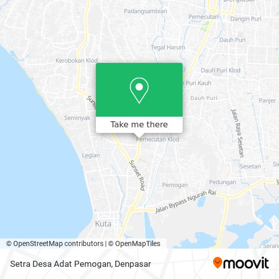 Setra Desa Adat Pemogan map