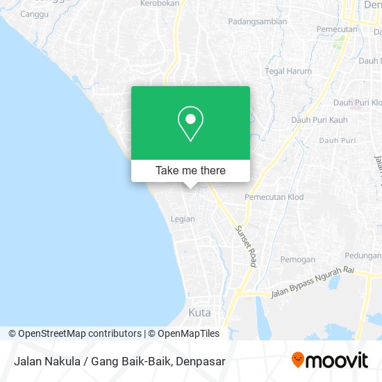 Jalan Nakula / Gang Baik-Baik map