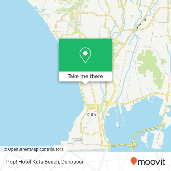 Pop! Hotel Kuta Beach map