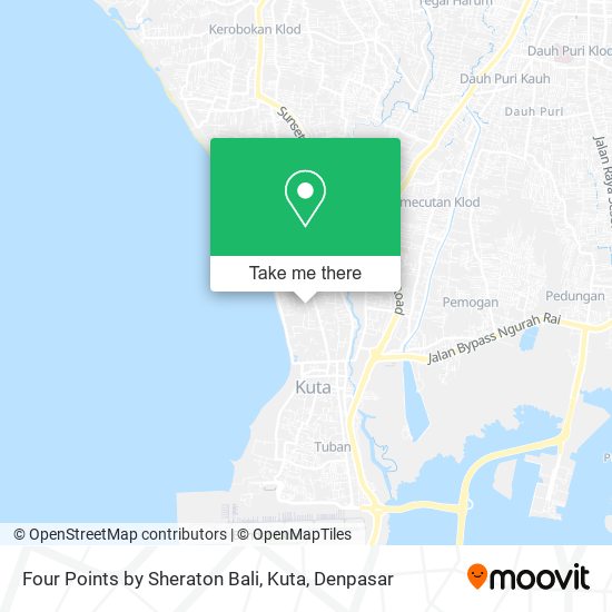 Four Points by Sheraton Bali, Kuta map