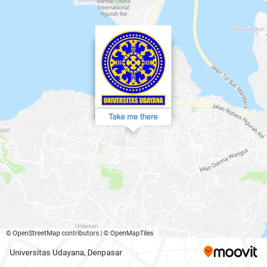 Universitas Udayana map