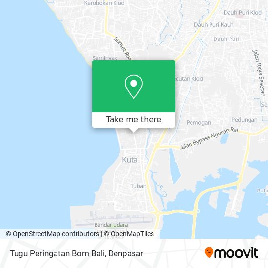 Tugu Peringatan Bom Bali map