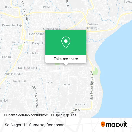 Sd Negeri 11 Sumerta map