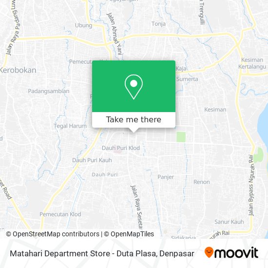 Matahari Department Store - Duta Plasa map