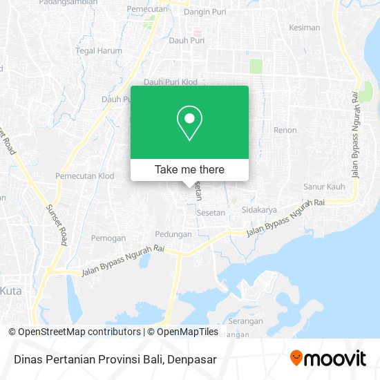 Dinas Pertanian Provinsi Bali map