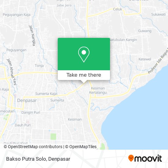 Bakso Putra Solo map