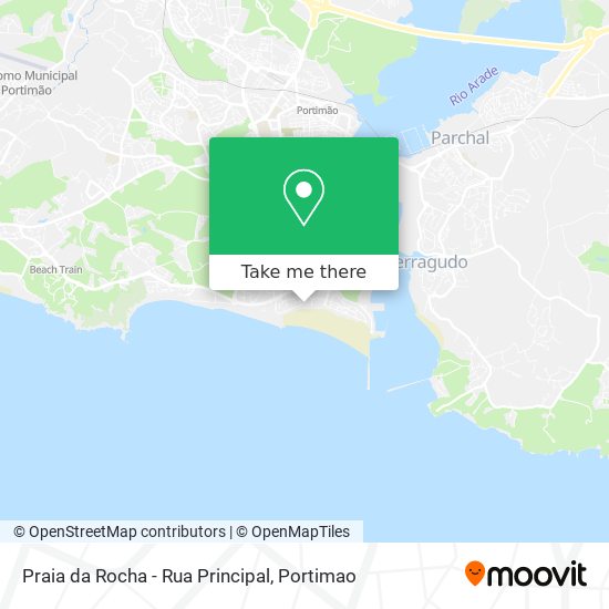 Praia da Rocha - Rua Principal map