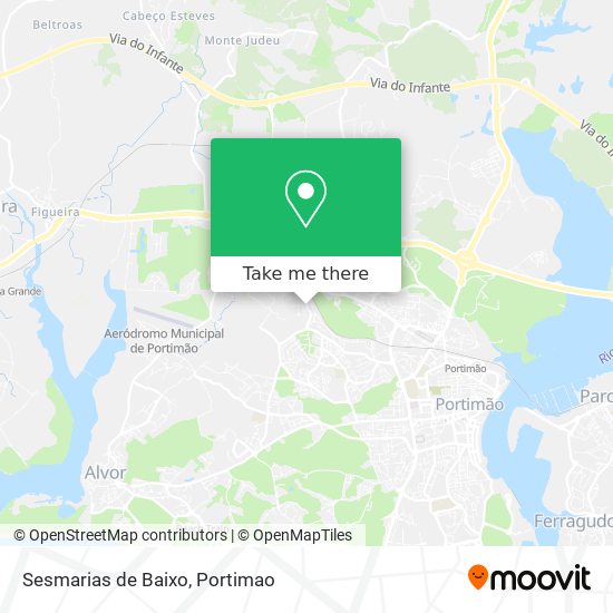 Sesmarias de Baixo map