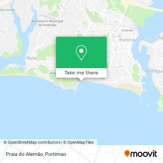 Praia do Alemão map