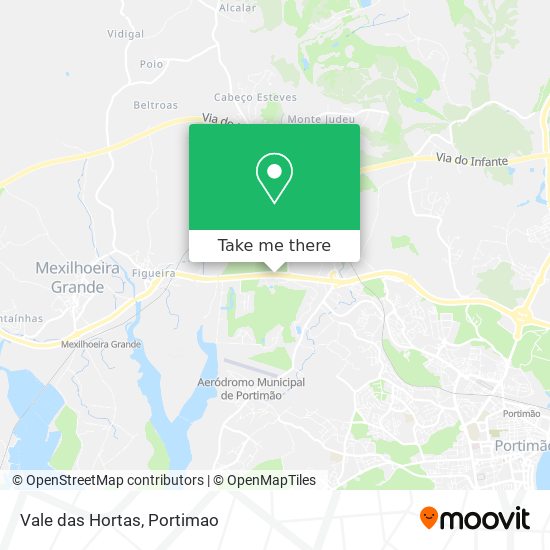 Vale das Hortas map