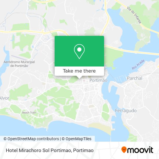 Hotel Mirachoro Sol Portimao map