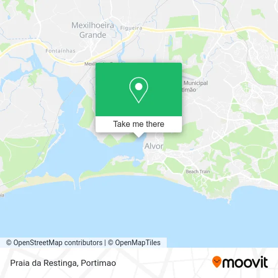 Praia da Restinga map