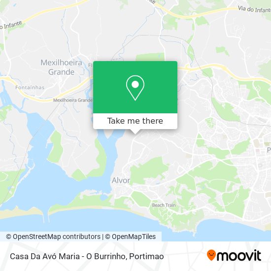 Casa Da Avó Maria - O Burrinho mapa
