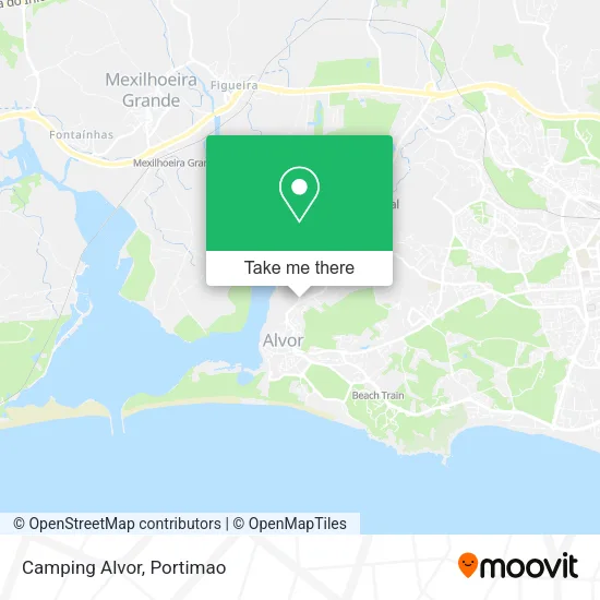 Camping Alvor map