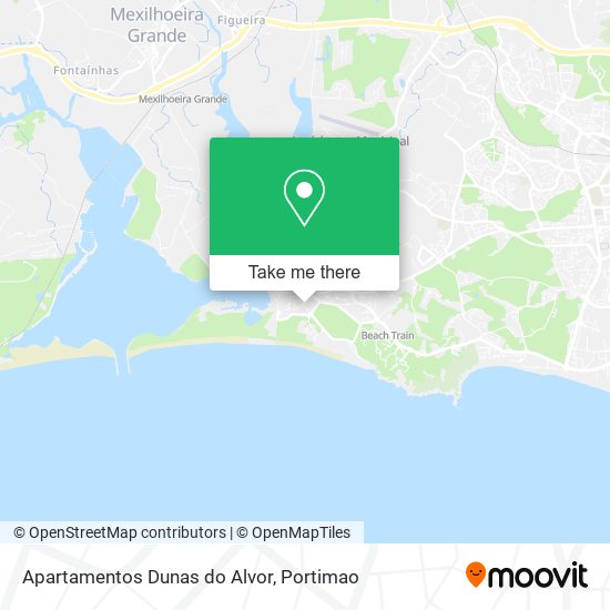 Apartamentos Dunas do Alvor mapa