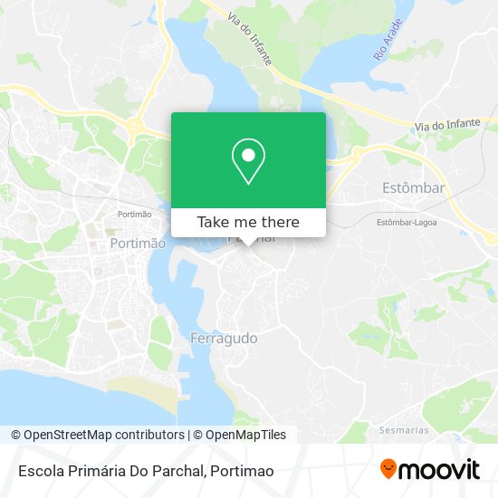 Escola Primária Do Parchal map