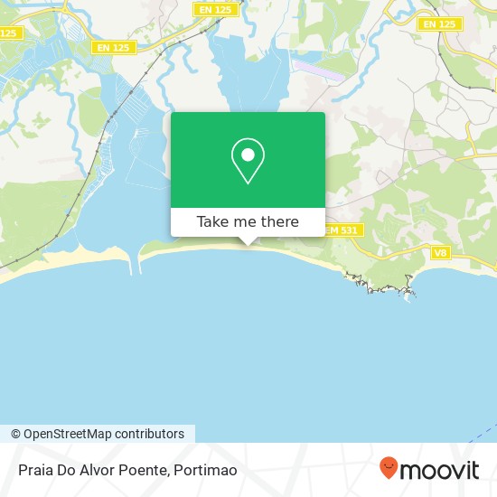 Praia Do Alvor Poente map