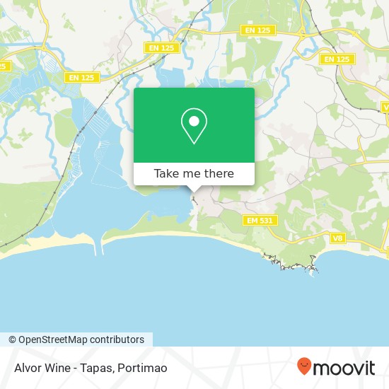 Alvor Wine - Tapas mapa