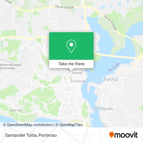 Santander Totta map