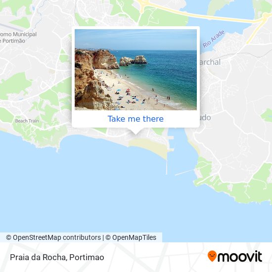 Praia da Rocha map