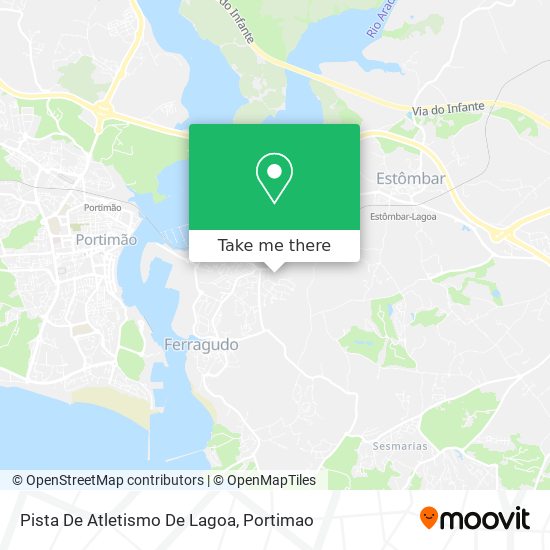 Pista De Atletismo De Lagoa mapa