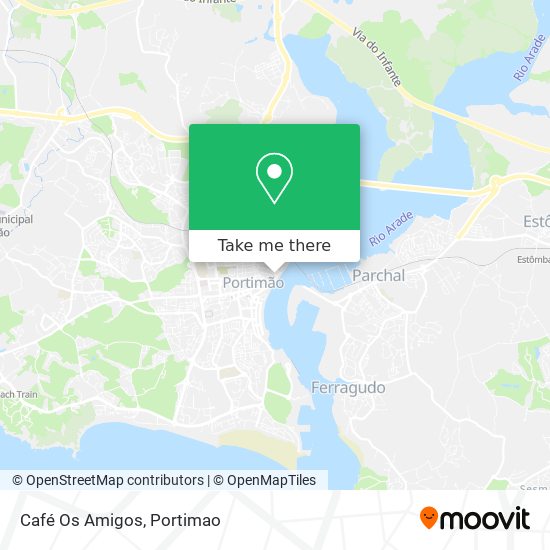 Café Os Amigos mapa
