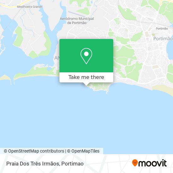 Praia Dos Três Irmãos map