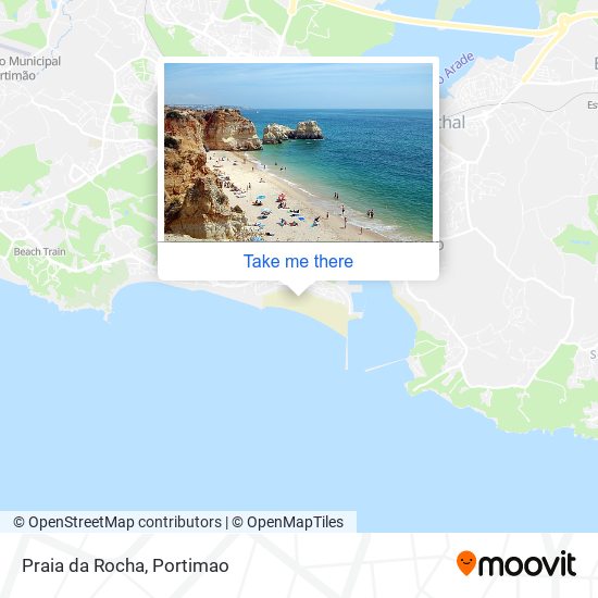 Praia da Rocha mapa