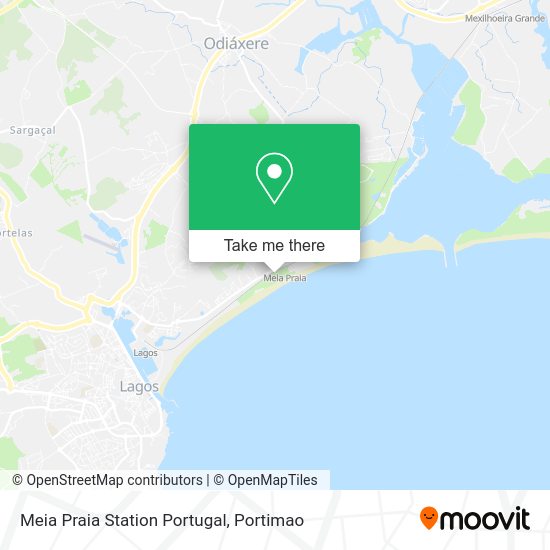 Meia Praia Station Portugal map