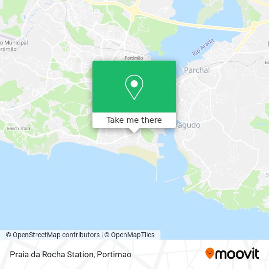 Praia da Rocha Station map