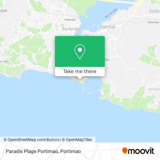 Paradis Plage Portimao map