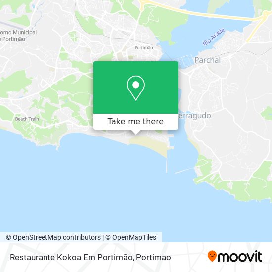 Restaurante Kokoa Em Portimão mapa