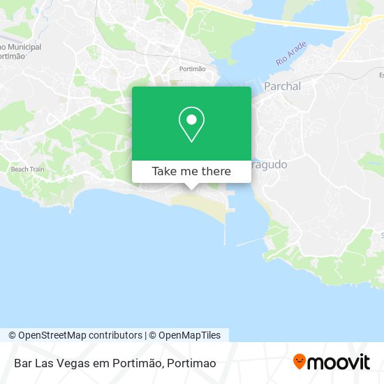Bar Las Vegas em Portimão map