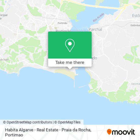 Habita Algarve - Real Estate - Praia da Rocha map
