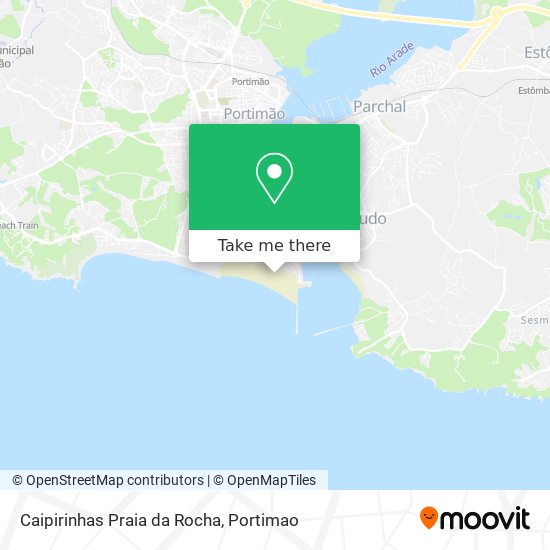 Caipirinhas Praia da Rocha mapa