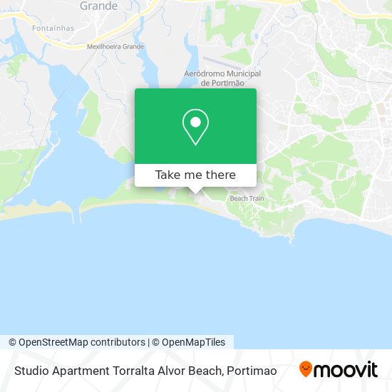 Studio Apartment Torralta Alvor Beach map