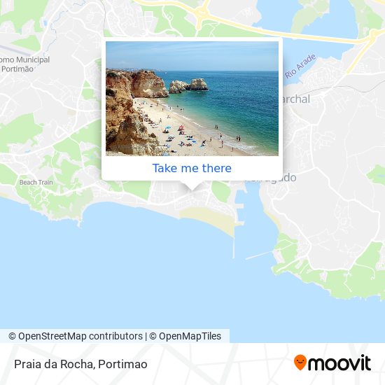 Praia da Rocha map