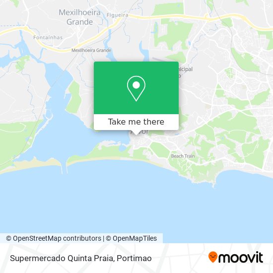 Supermercado Quinta Praia mapa