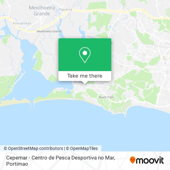 Cepemar - Centro de Pesca Desportiva no Mar map