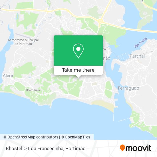 Bhostel QT da Francesinha map