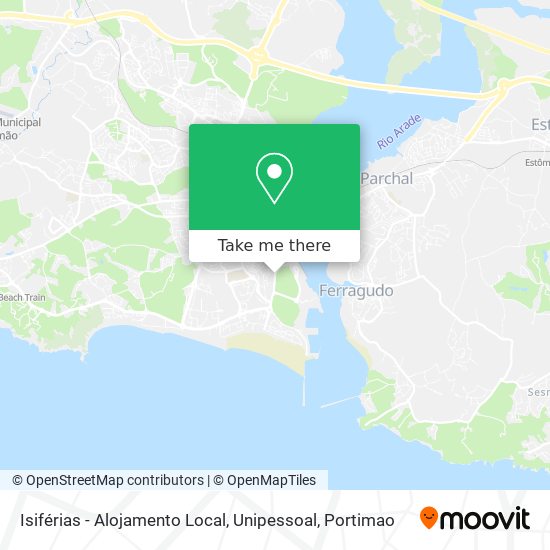 Isiférias - Alojamento Local, Unipessoal mapa