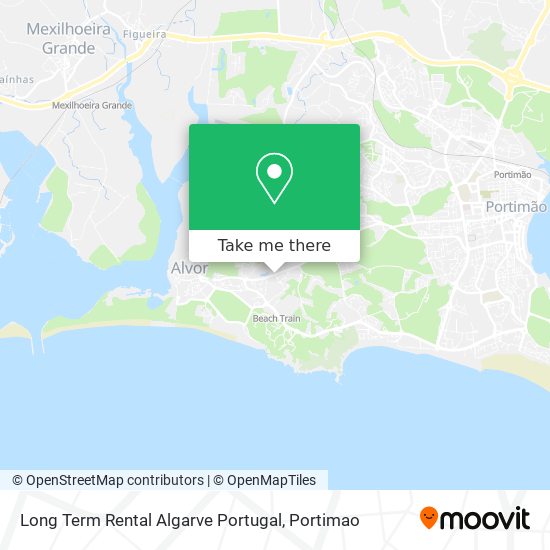 Long Term Rental Algarve Portugal mapa
