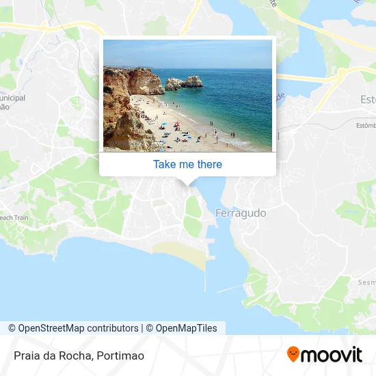 Praia da Rocha map