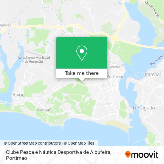 Clube Pesca e Náutica Desportiva de Albufeira mapa