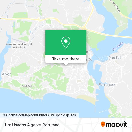 Hm Usados Algarve mapa